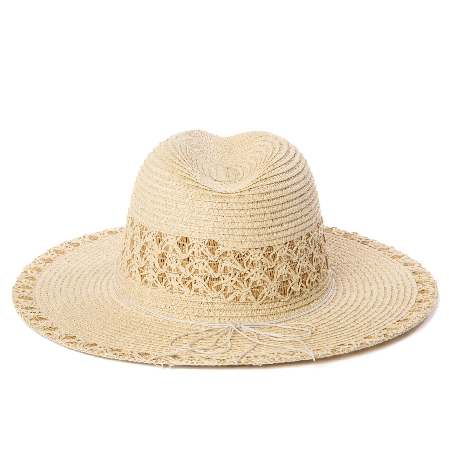 Blanca - Ultrabraid Fedora with Seashell Trim