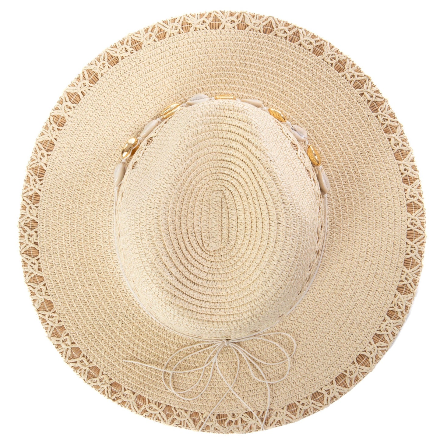 Blanca - Ultrabraid Fedora with Seashell Trim