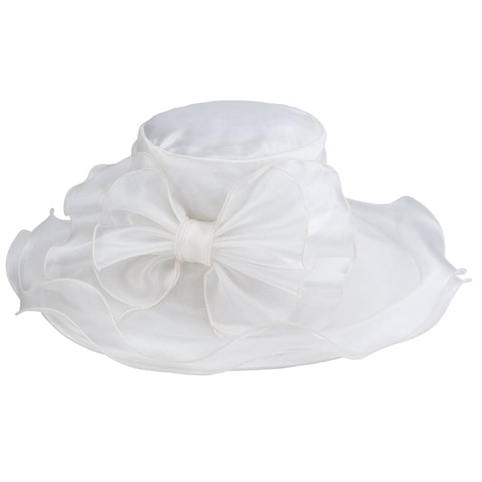 Womens Organza Bow Hat