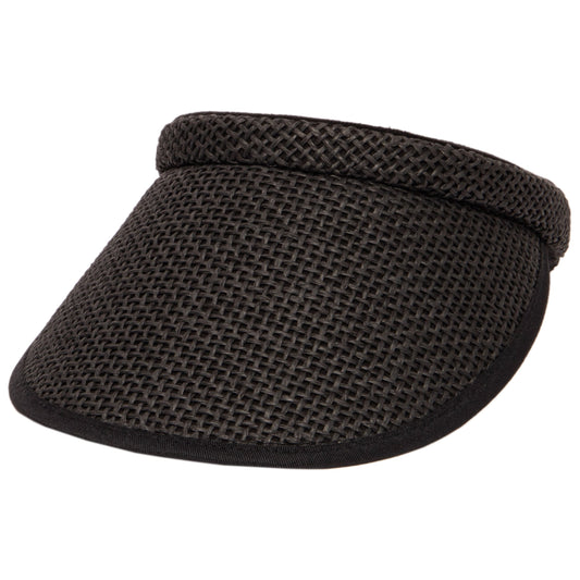 Women's Woven Paper Clip On Visor
