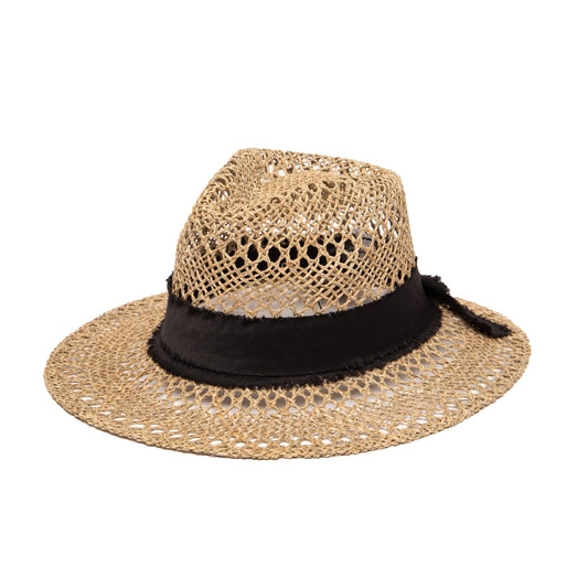 By The Sea Open Weave Fedora